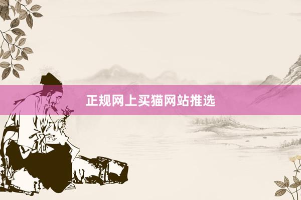正规网上买猫网站推选